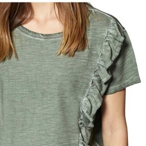 Anthro/Sanctuary Ruffle Trim Tee